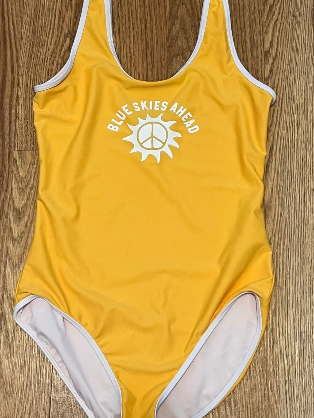 Old Navy girls yellow swimsuit XL 12